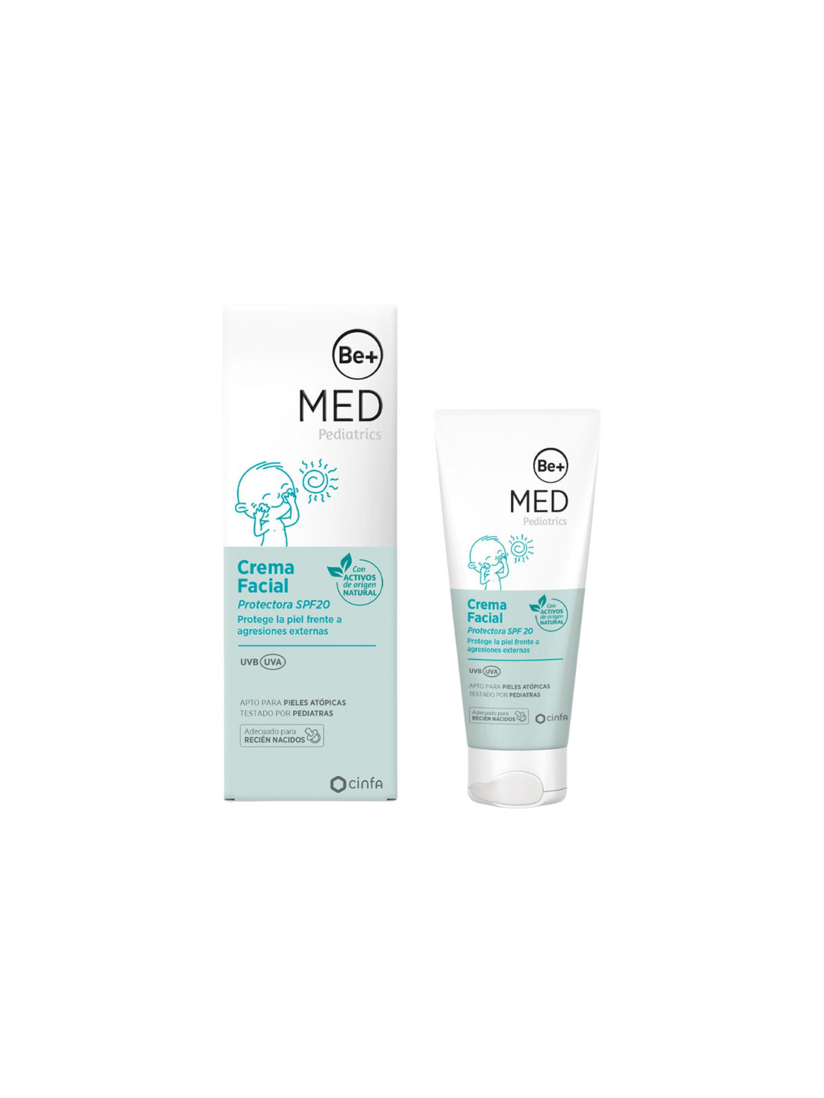 BE+ Med pediatrics crema facial SPF20 40ml