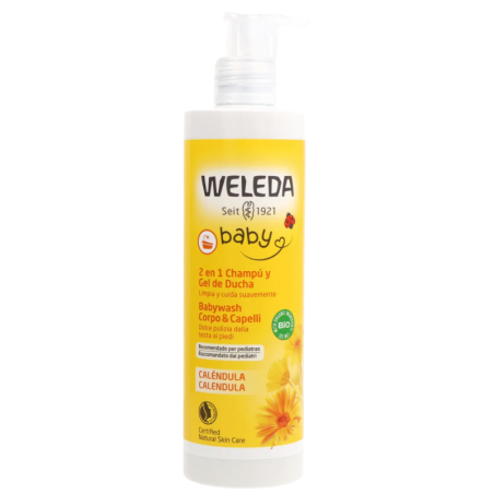 Weleda baby champú y gel de ducha de caléndula 400 ml