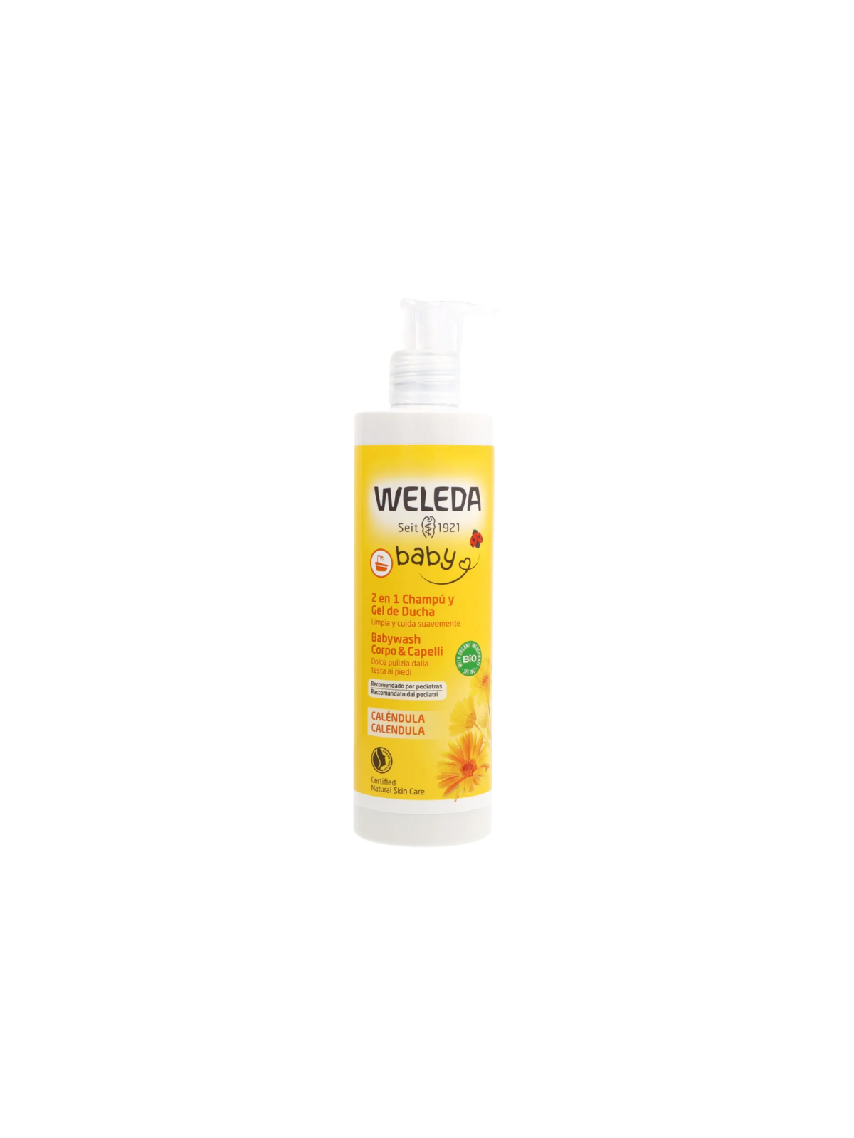 Weleda baby champú y gel de ducha de caléndula 400 ml