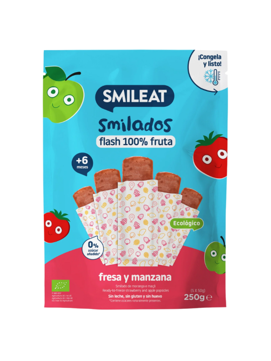 Smileat smilado fresa y manzana 250g
