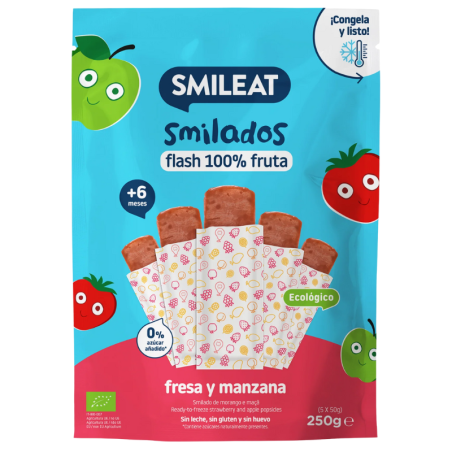 Smileat smilado fresa y manzana 250g