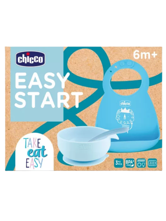 Chicco easy start bol + cuchara + babero +6m