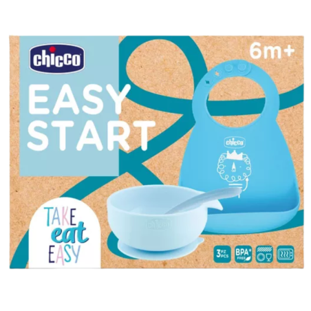 Chicco easy start bol + cuchara + babero +6m