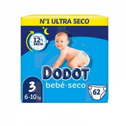 DODOT BEBE SECO TALLA 3 62 UDS