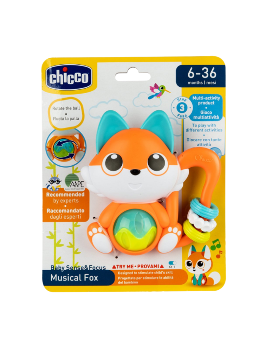 Chicco sonajero electrónico zorro 6-36 meses