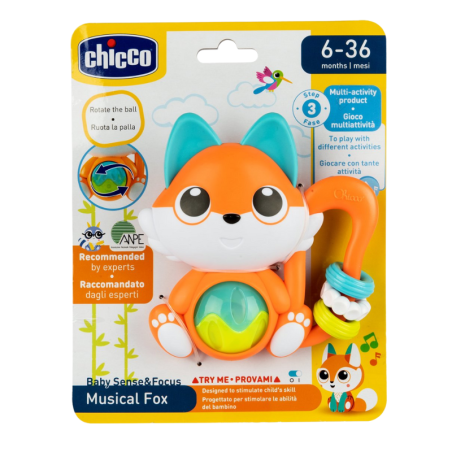 Chicco sonajero electrónico zorro 6-36 meses