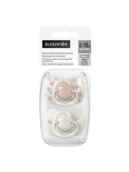 Suavinex chupete silicona anatómico clásico 6 - 18 meses 2 unidades