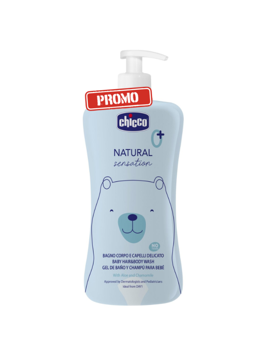 Chicco natural sensation gel baño y champú 750ml promo