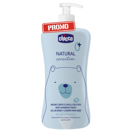 Chicco natural sensation gel baño y champú 750ml promo