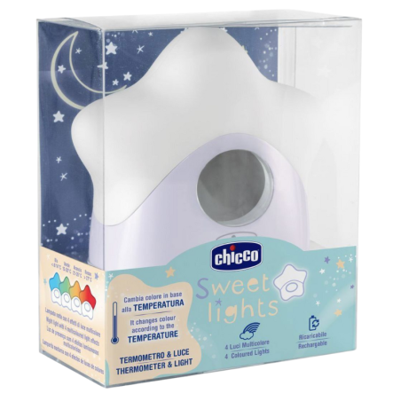 Chicco estrella con luz nocturna y termómetro