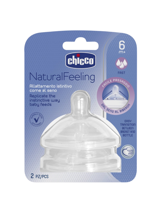 Chicco tetina natural feeling forma Y +6m