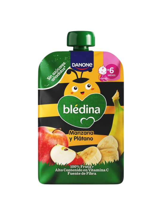 Bledina pouch manzana y platano 100g