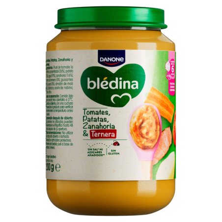 Bledina tarrito tomates, patatas, zanahoria y ternera 200g
