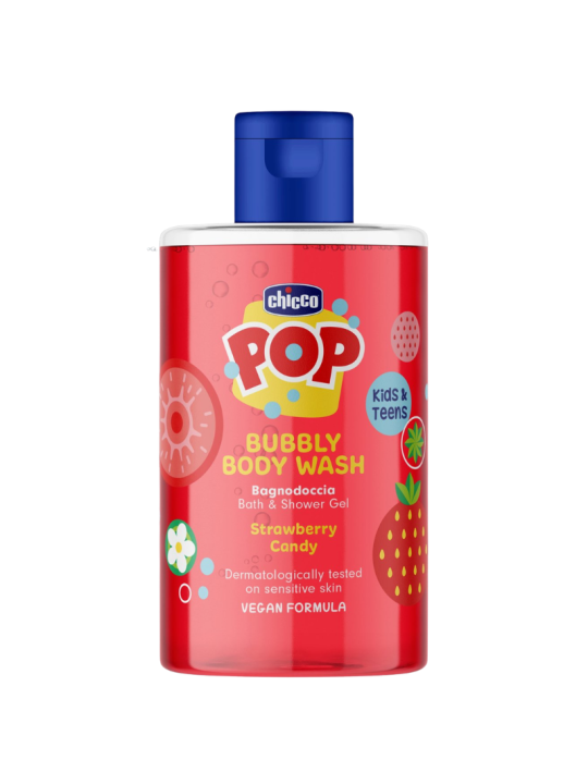 Chicco pop gel de baño y ducha fresa 300ml