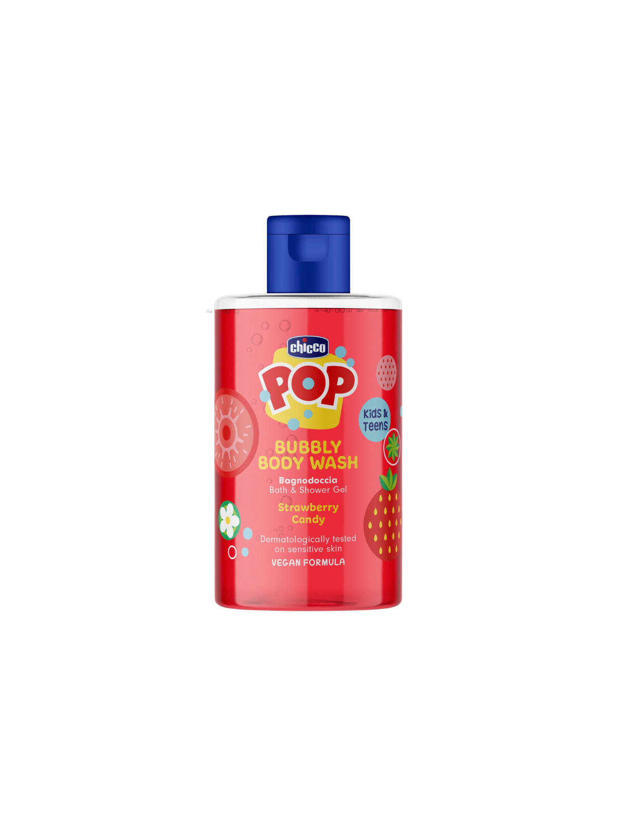 Chicco pop gel de baño y ducha fresa 300ml