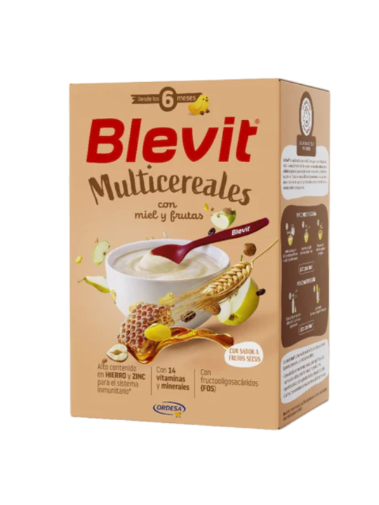 Blevit multicereales con miel y frutas 500g