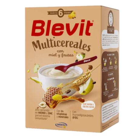 Blevit multicereales con miel y frutas 500g
