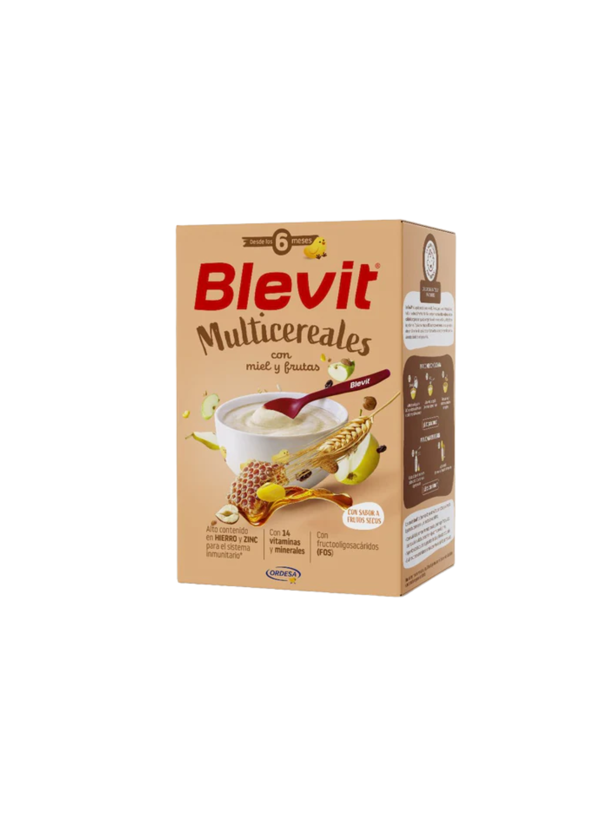 Blevit multicereales con miel y frutas 500g