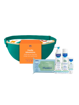 MUSTELA BANDOLERA TOALLITAS + HYDRA BEBE LECHE+GEL LAVANTE+ HYDRA BEBE CARA