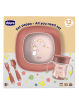 Chicco set de comida rosa +12 meses