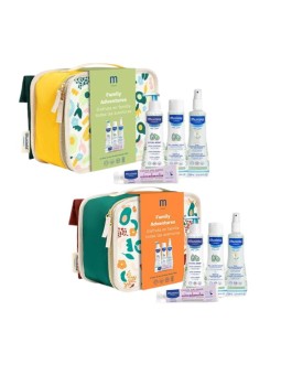 Mustela maletita hydra bebé leche+ gel lavante + agua peinar refrescante + crema 1,2,3