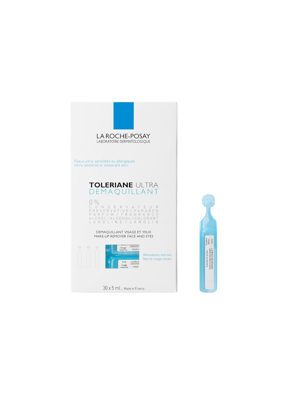 La Roche Posay Toleriane desmaquillante ojos 30 monodosis
