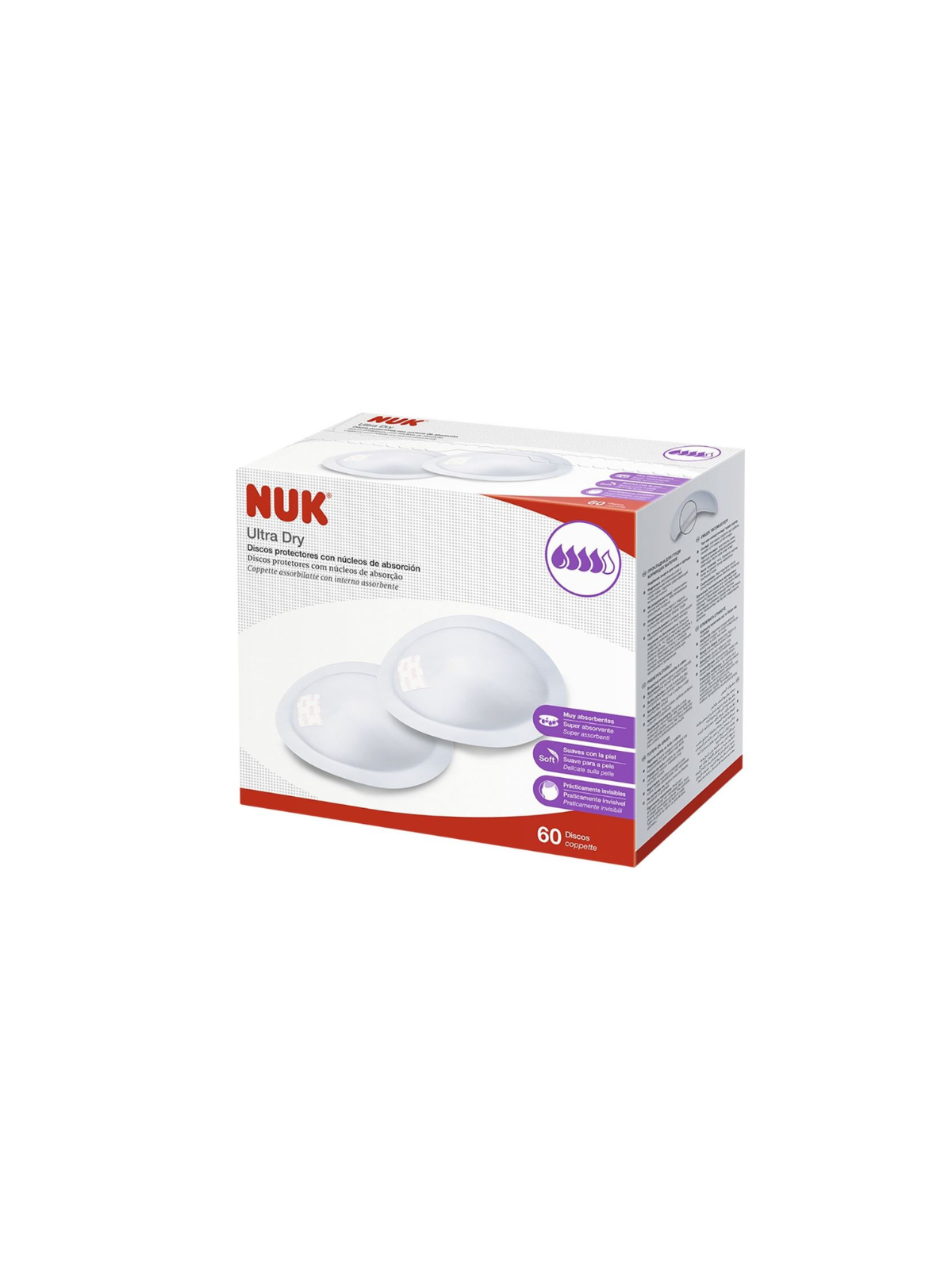 Nuk Ultra Dry discos protectores 60 unidades