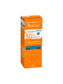 Avene solar fluido spf 50+ sin perfume