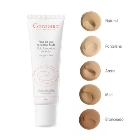 Avene couvrance maquillaje fluido spf 20 miel
