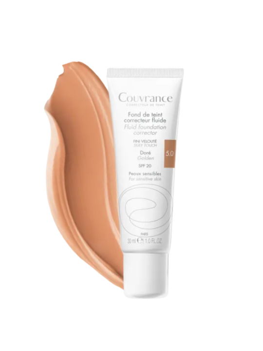 Avene couvrance maquillaje fluido spf 20 dorado
