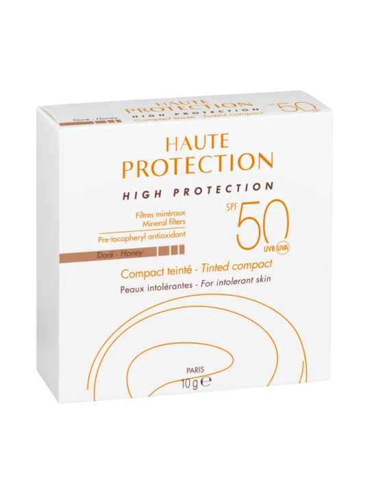 Avene solar compacto color dorado spf 50