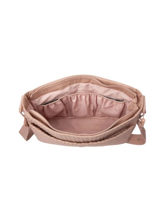 Suavinex bolso maternidad bandolera rosa