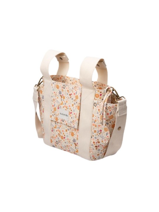 Suavinex bolso maternidad pequeño estampado flores