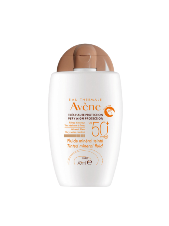 Avene solar fluido mineral con color spf 50+
