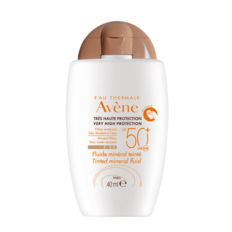 Avene solar fluido mineral con color spf 50+