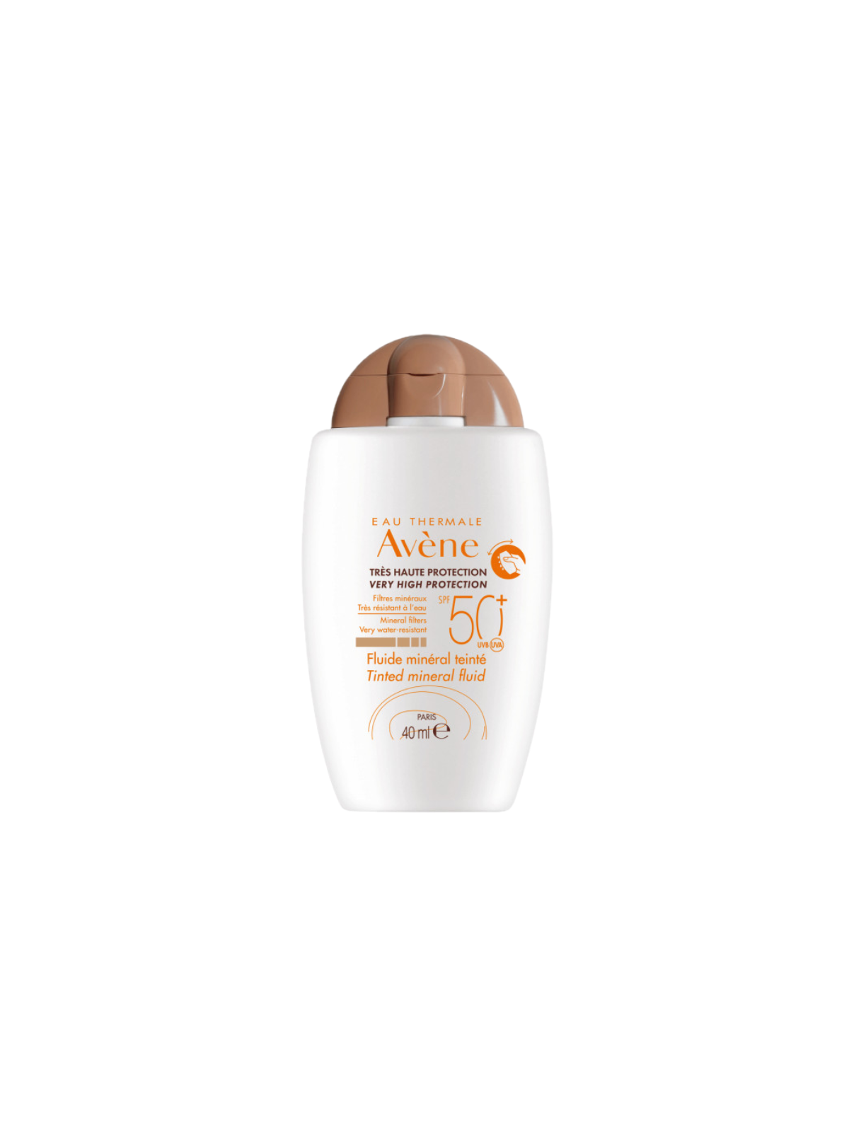 Avene solar fluido mineral con color spf 50+