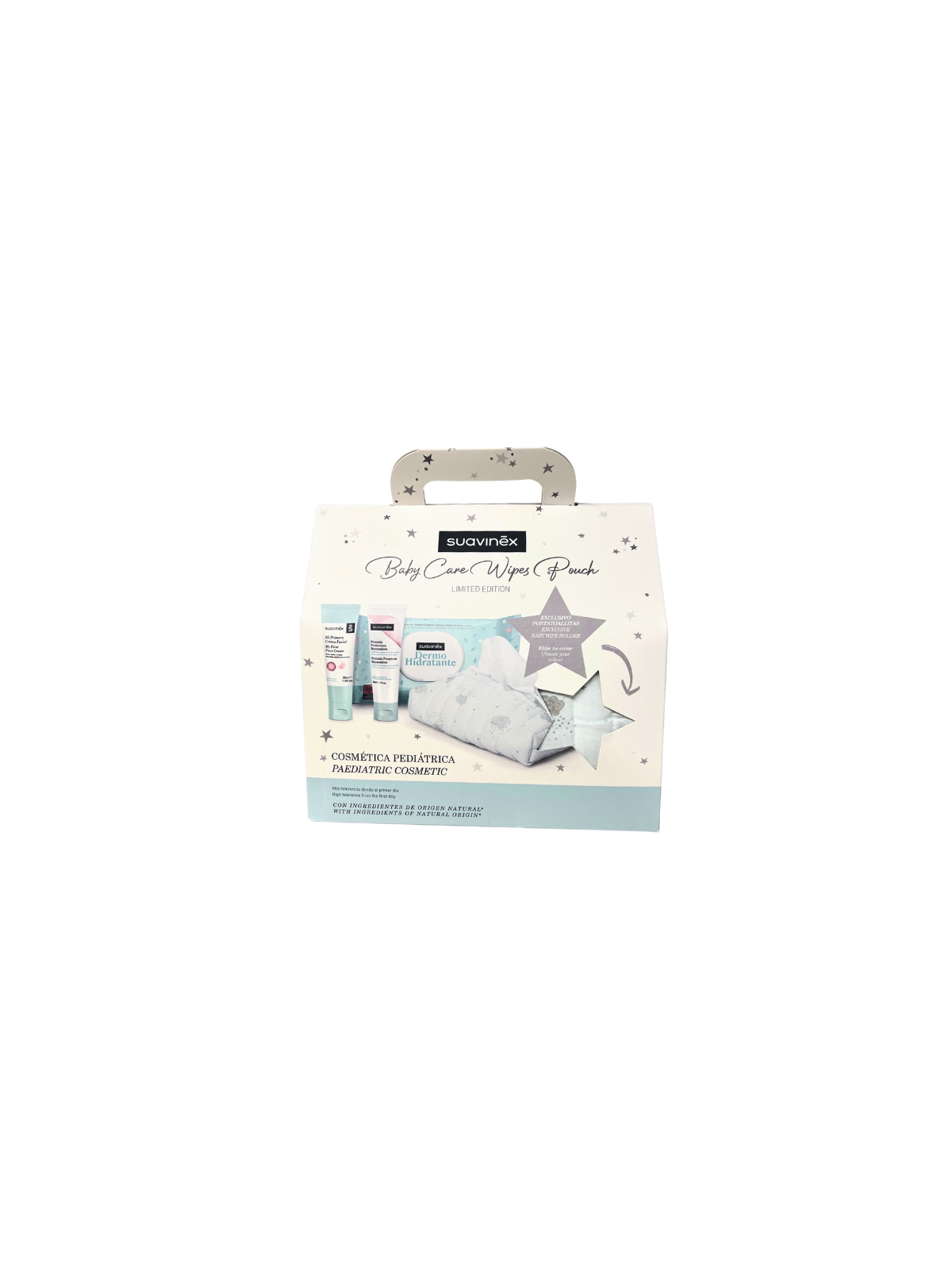 Suavinex baby care wipes canastilla pack blue