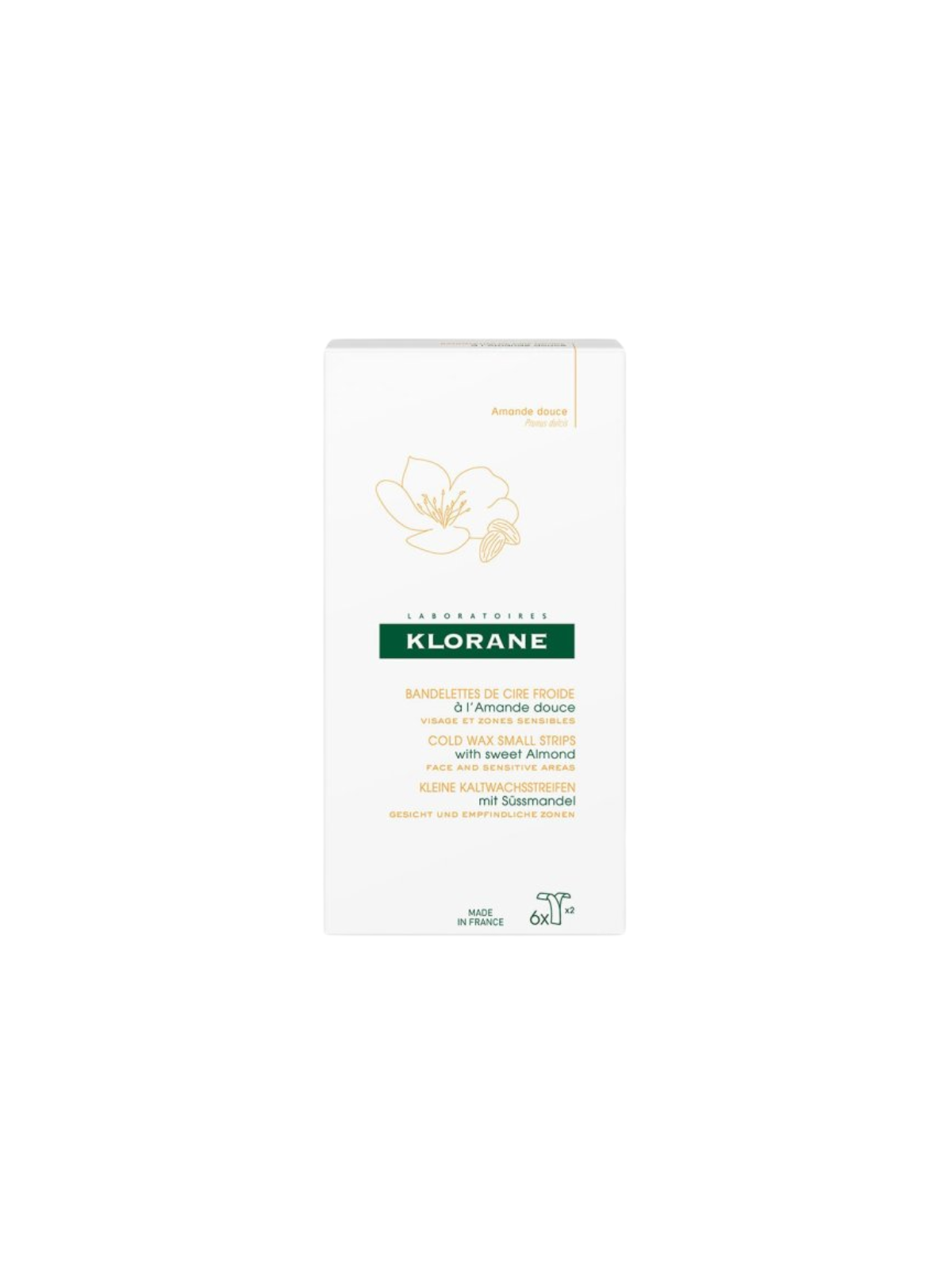 Klorane cera fria depilatoria  facial 6 bandas