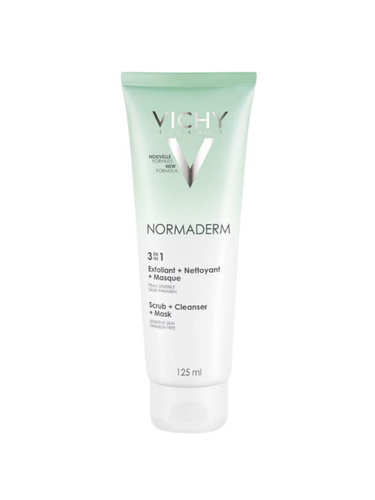 Vichy Normaderm limpiador 3 en 1 Exfoliante Limpiador Mascarilla