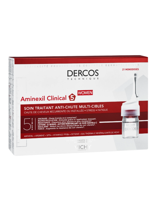 Vichy Dercos Aminexil 5 Clinical mujer 21 monodosis