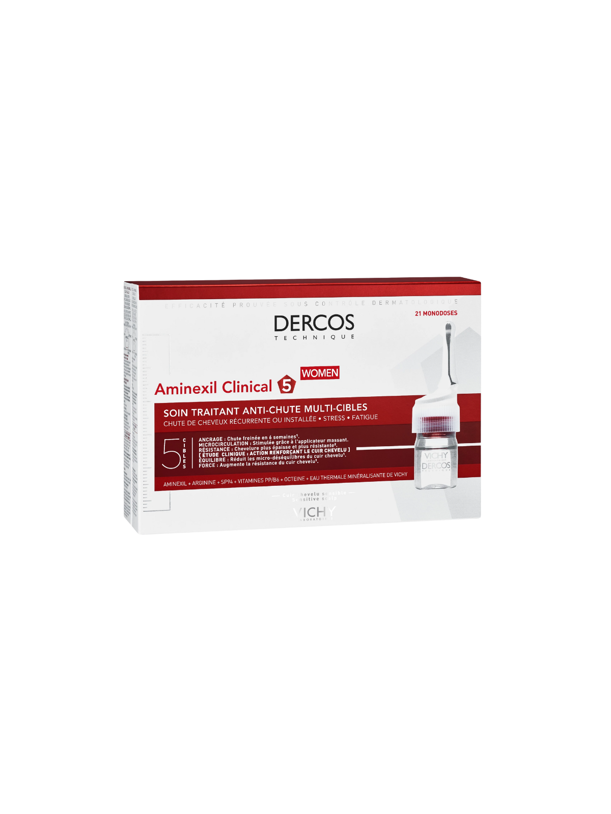 Vichy Dercos Aminexil 5 Clinical mujer 21 monodosis