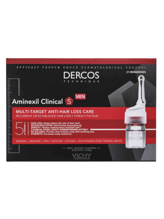 Vichy Dercos Aminexil Clinical 5 hombre 21 monodosis