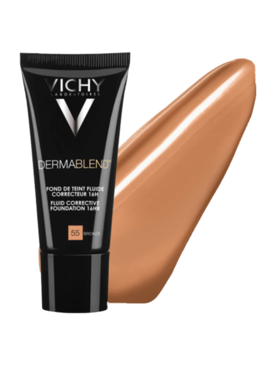 Vichy Dermablend fluido corrector 16 H Nº 55 Bronze