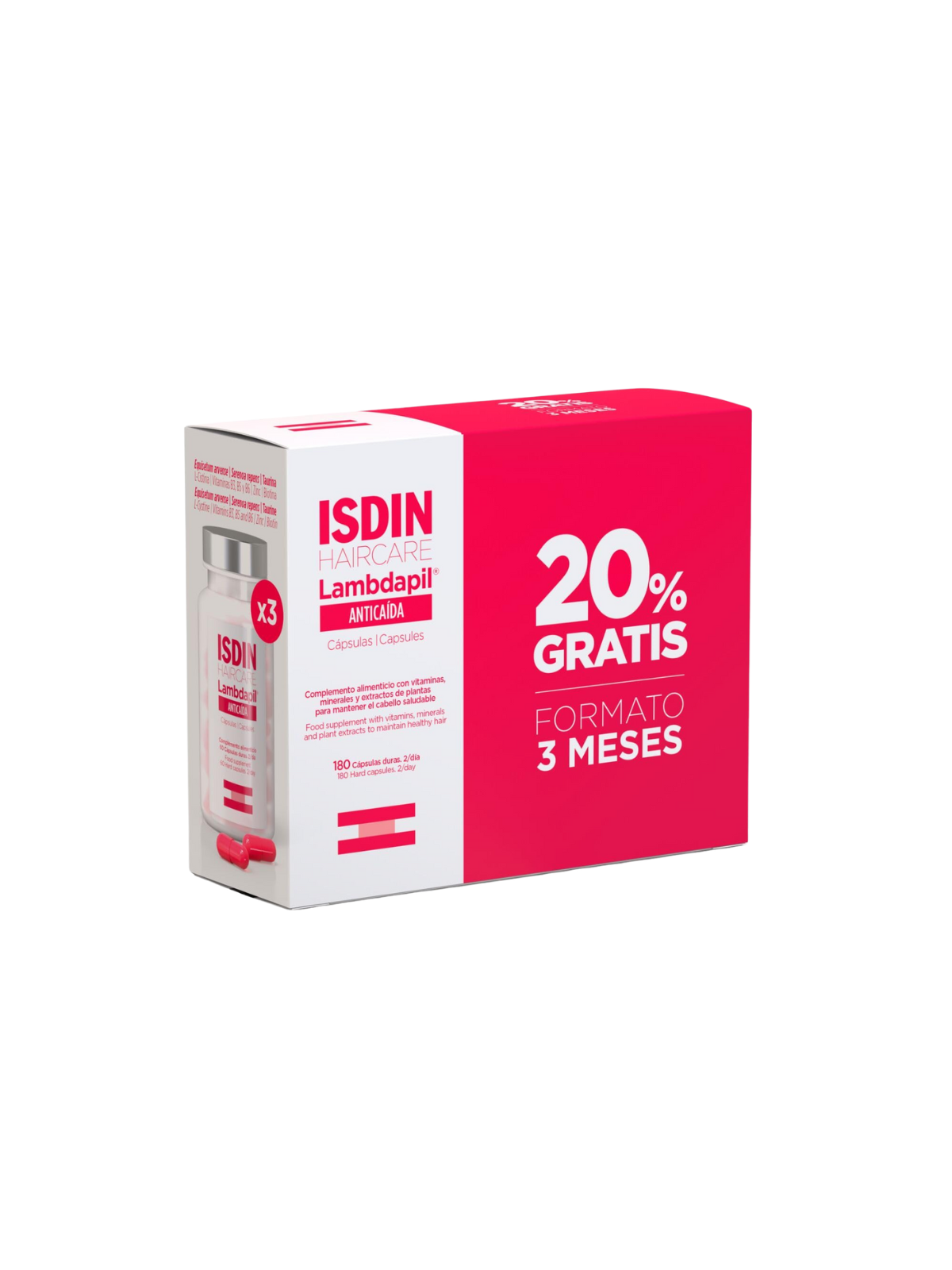 Isdin Lambdapil Anticaída 180 cápsulas