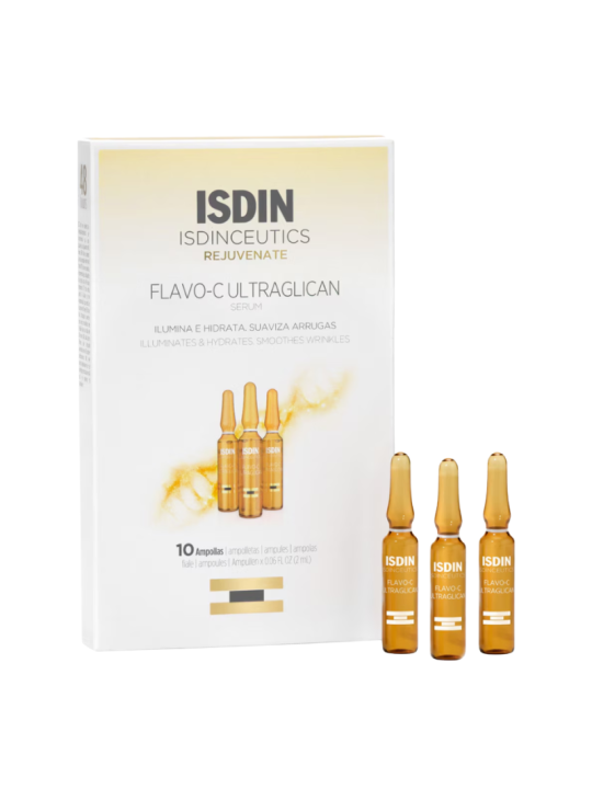 ISDIN Isdinceutics Flavo-C Ultraglican sérum de día 10 ampollas de 2 m
