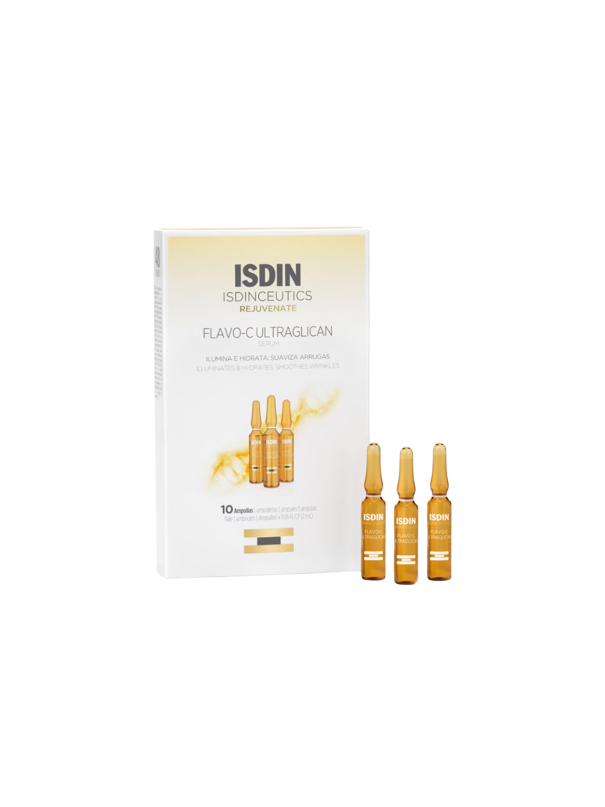 ISDIN Isdinceutics Flavo-C Ultraglican sérum de día 10 ampollas de 2 m