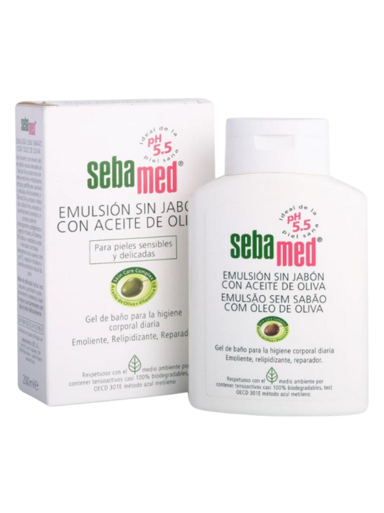 Sebamed emulsion sin jabon con aceite de oliva 200ml