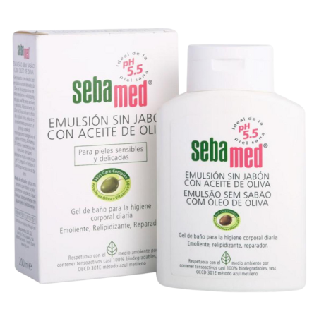 Sebamed emulsion sin jabon con aceite de oliva 200ml