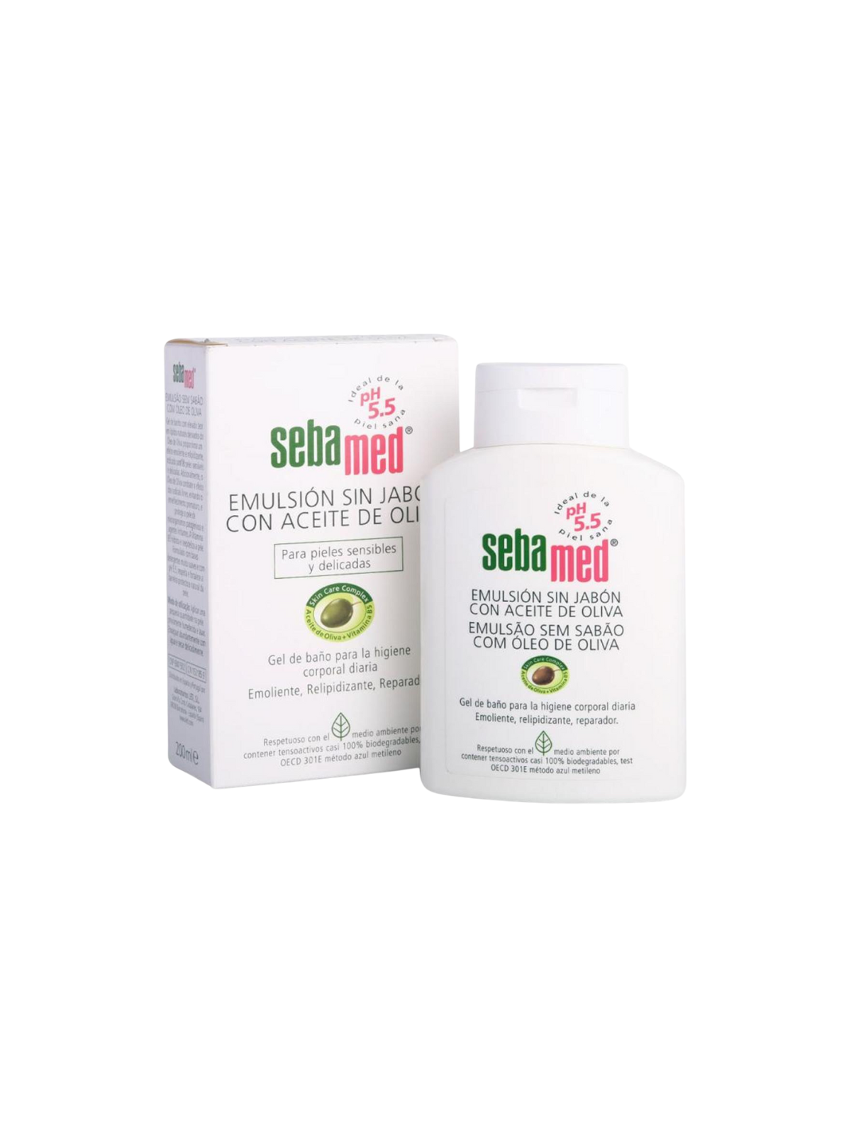 Sebamed emulsion sin jabon con aceite de oliva 200ml