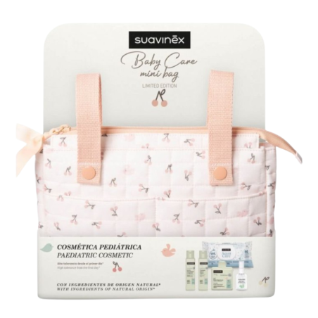 Suavinex canastilla baby care mini bag set color rosa